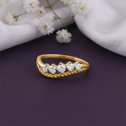 Gold Drift Lab Grown Diamond Ring