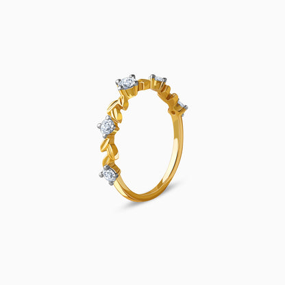 Gold Canopy Lab Grown Diamond Ring