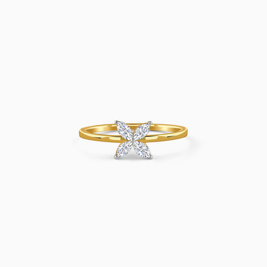 Gold Pure Bloom Lab Grown Diamond Ring