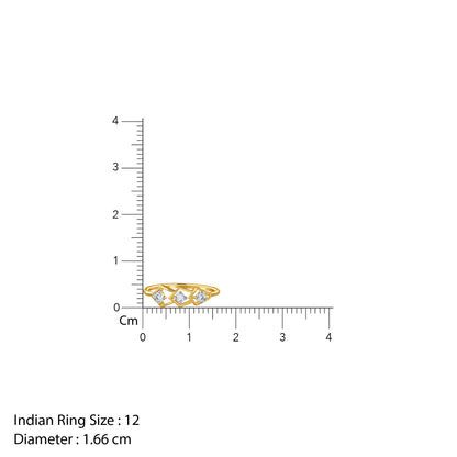 Gold Hexel Lab Grown Diamond Ring