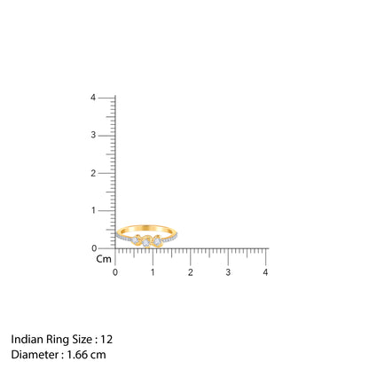 Gold Amoura Trio Lab Grown Diamond Ring