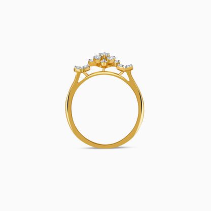 Gold Flora Radiance Lab Grown Diamond Ring (Size 12)