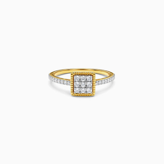Gold Carre Royale Lab Grown Diamond Ring (Size 12)