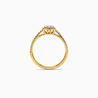 Gold Carre Royale Lab Grown Diamond Ring (Size 12)