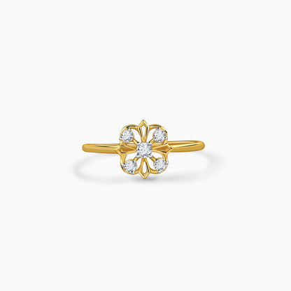Gold Auraflore Lab Grown Diamond Ring