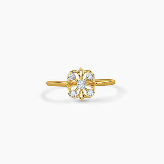 Gold Auraflore Lab Grown Diamond Ring