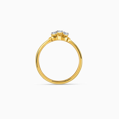 Gold Auraflore Lab Grown Diamond Ring