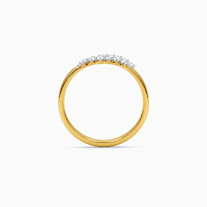 Gold Aurore Crest Lab Grown Diamond Ring (Size 12)