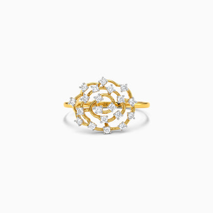 Gold Tourbillon Luxe Lab Grown Diamond Ring (Size 12)