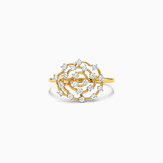 Gold Tourbillon Luxe Lab Grown Diamond Ring (Size 12)