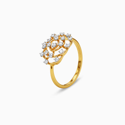 Gold Tourbillon Luxe Lab Grown Diamond Ring (Size 12)