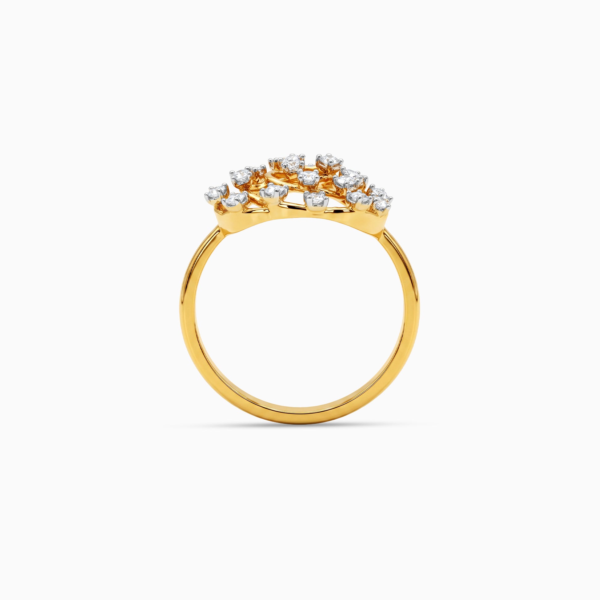 Gold Tourbillon Luxe Lab Grown Diamond Ring (Size 12)
