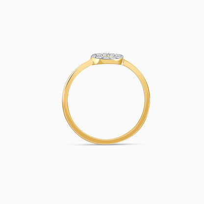 Gold Orbital Lab Grown Diamond Ring
