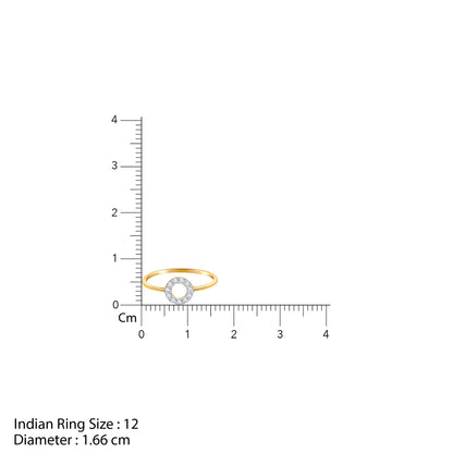 Gold Orbital Lab Grown Diamond Ring