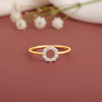 Gold Orbital Lab Grown Diamond Ring