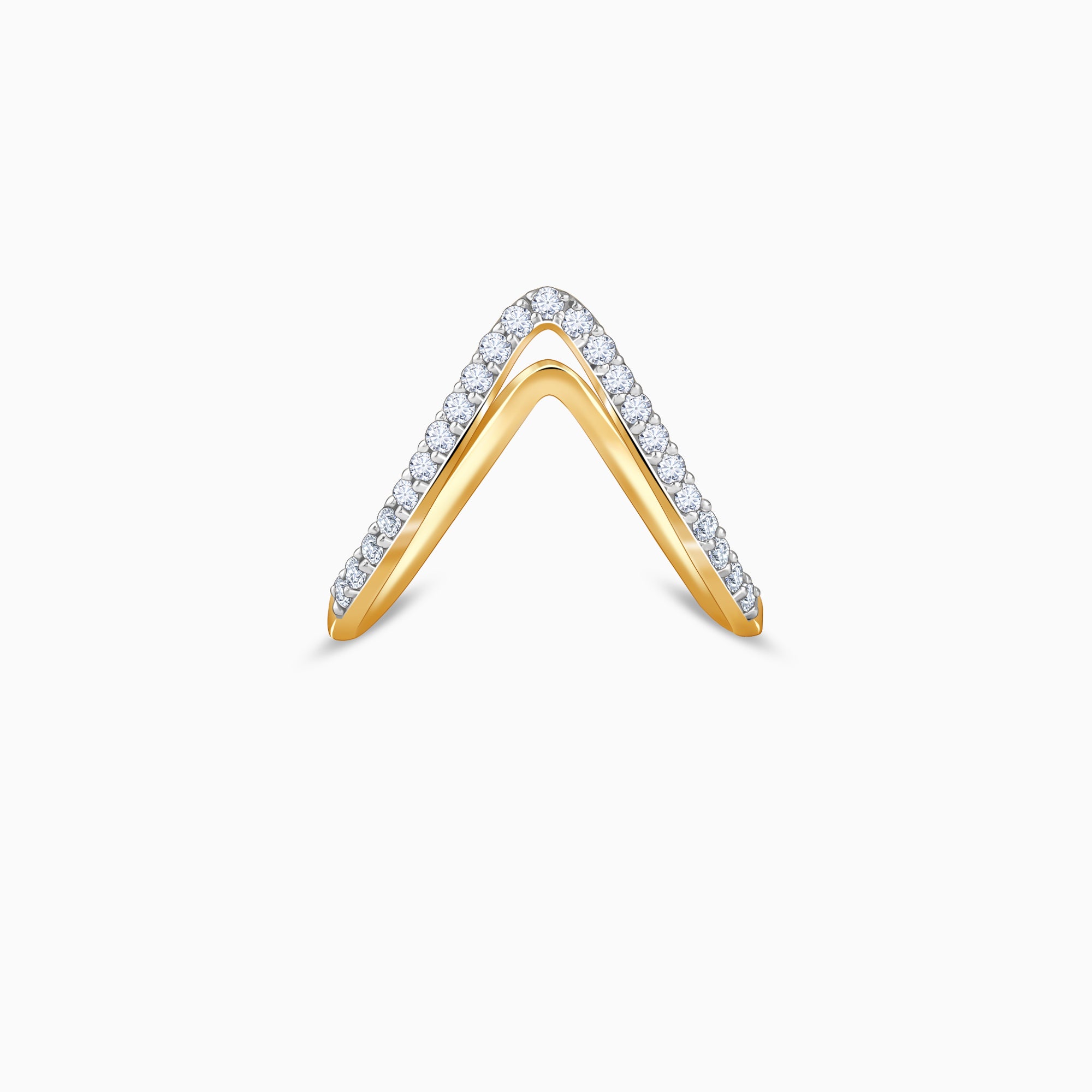Gold Virajpet Vanki Lab Grown Diamond Ring