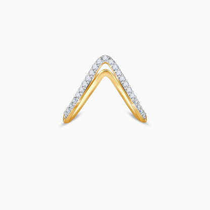 Gold Virajpet Vanki Lab Grown Diamond Ring