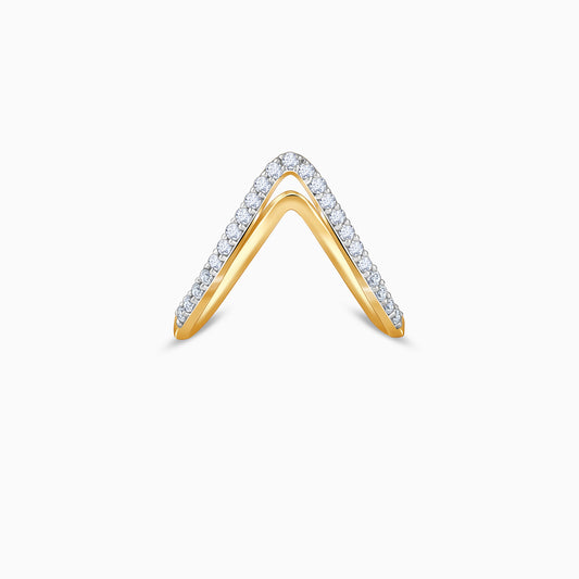 Gold Virajpet Vanki Lab Grown Diamond Ring