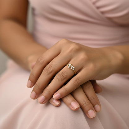 Gold Magnificent Lab Grown Diamond Ring