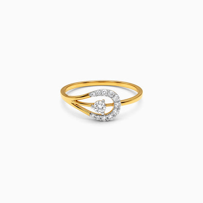 Gold Roselle Arc Lab Grown Diamond Ring (Size 12)