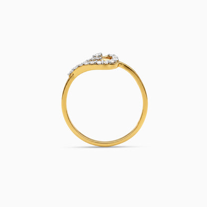 Gold Marceau Knot Lab Grown Diamond Ring (Size 12)
