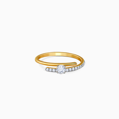 Gold Classic Path Lab Grown Diamond Ring