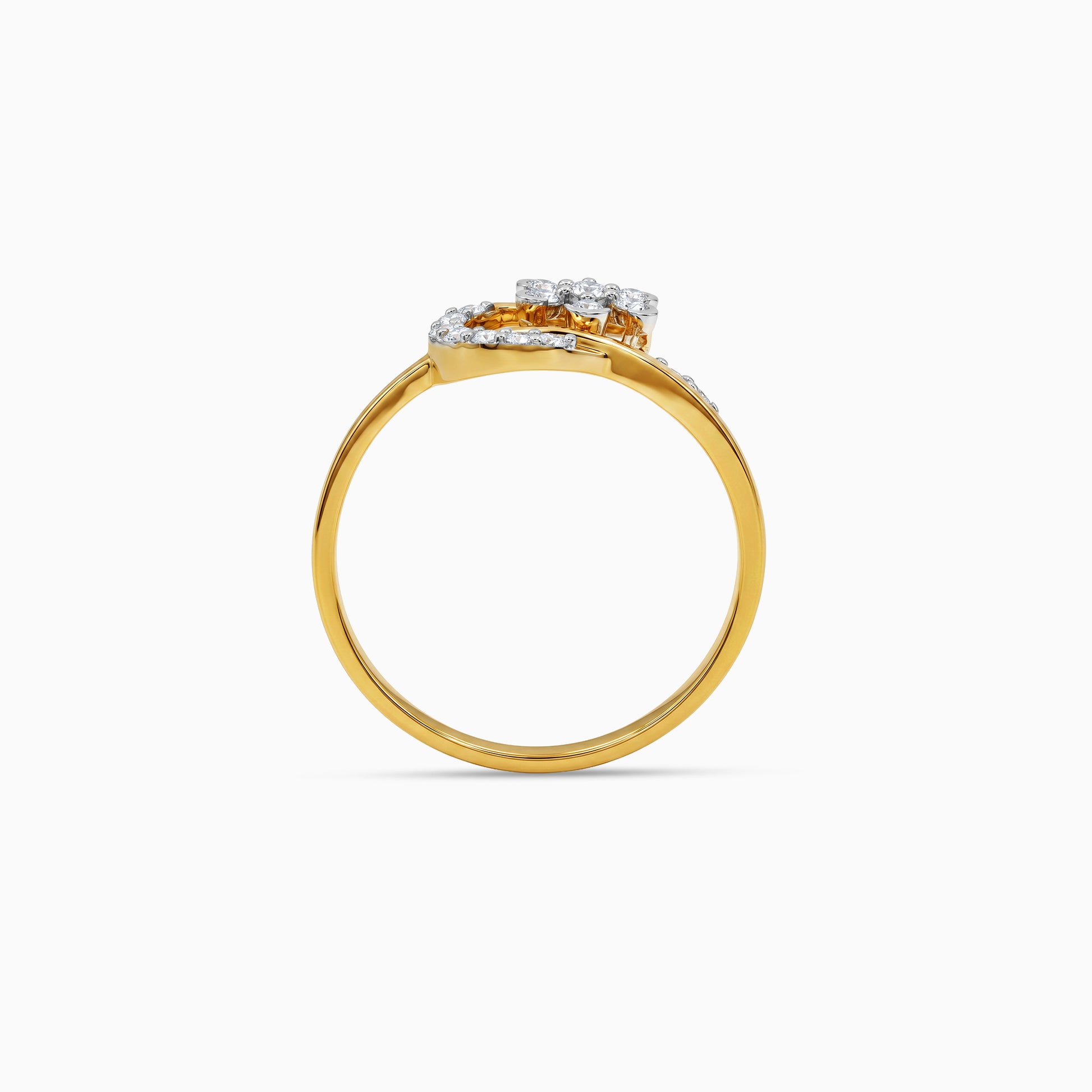 Gold Roseraie Halo Lab Grown Diamond Ring (Size 12)