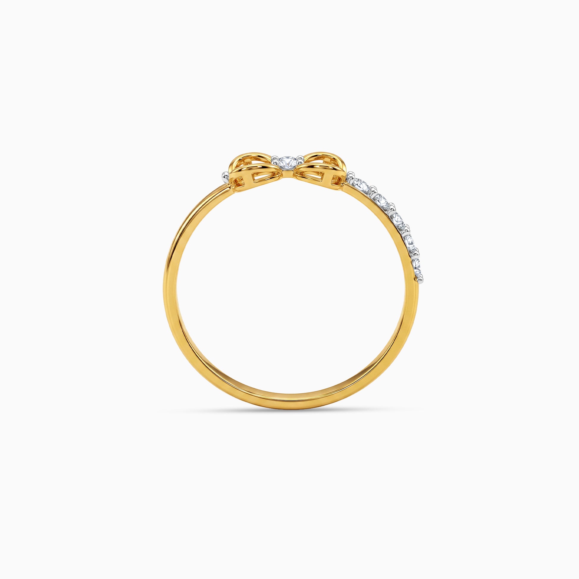 Gold Aveline Bloom Lab Grown Diamond Ring (Size 12)