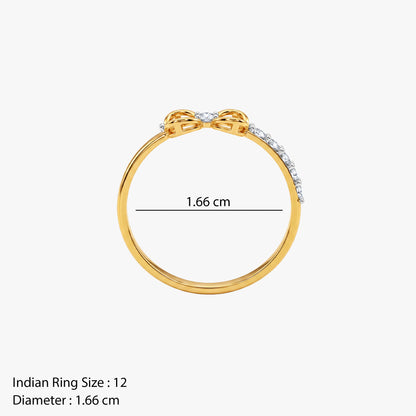 Gold Aveline Bloom Lab Grown Diamond Ring (Size 12)