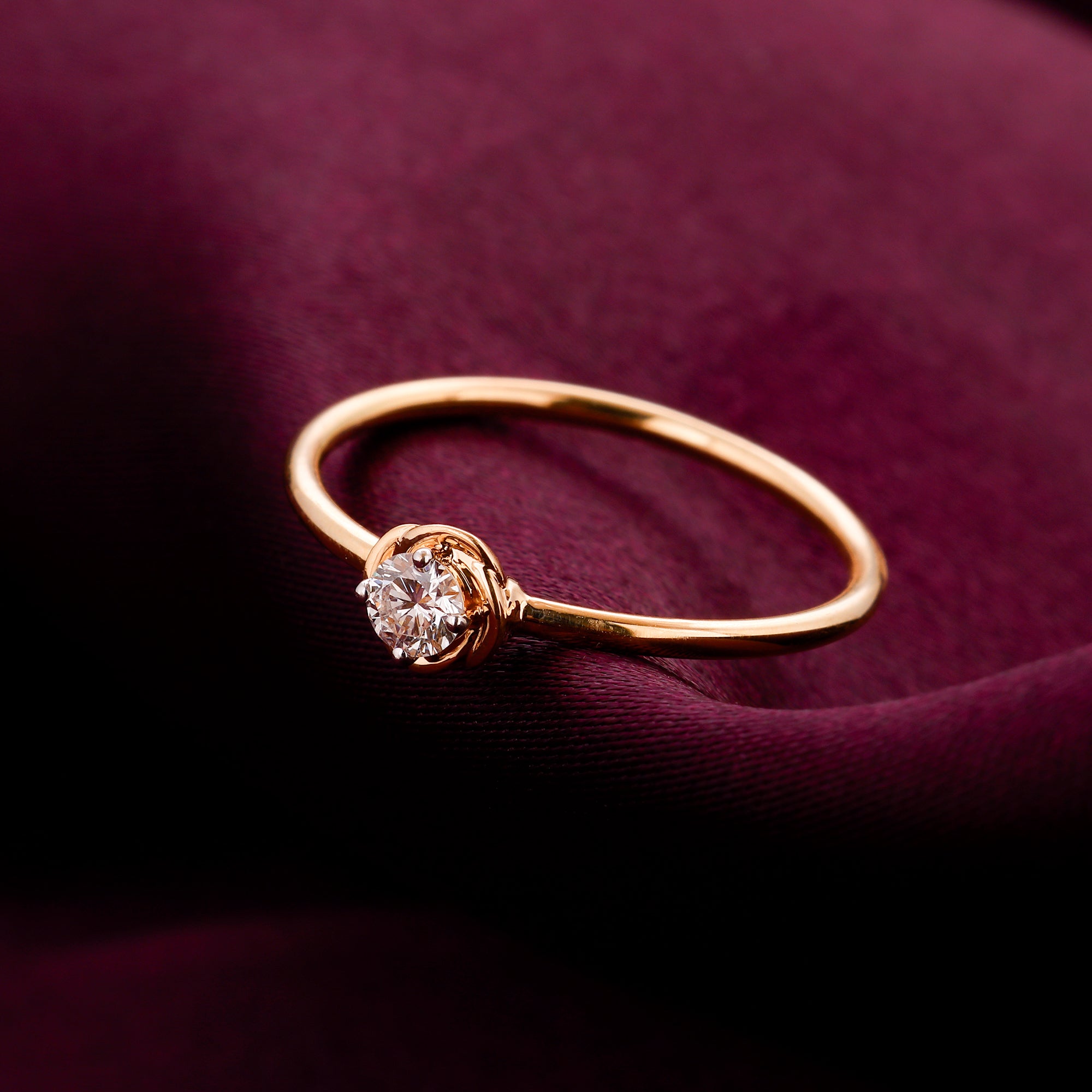 ELYHARA 18K SMALL DIAMOND TRILOGY RING | Jewellery By Dinny Hall