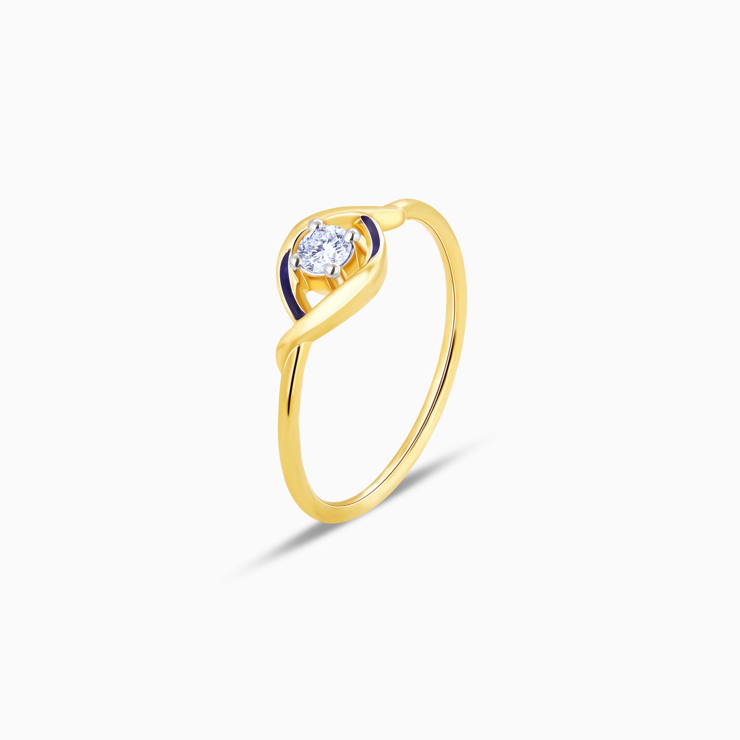 Gold Lifelong Love Solitaire Diamond Ring