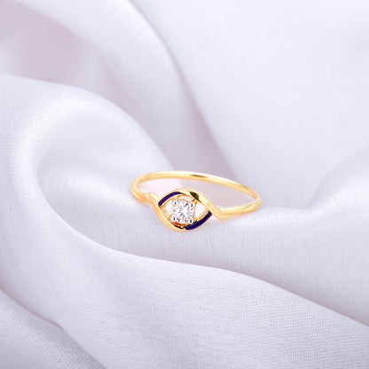 Gold Lifelong Love Solitaire Diamond Ring