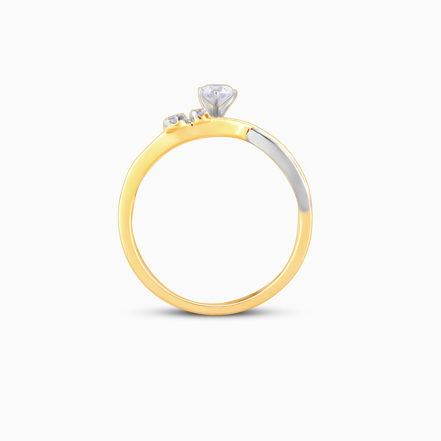 Gold Enchanting Infinity Diamond Ring