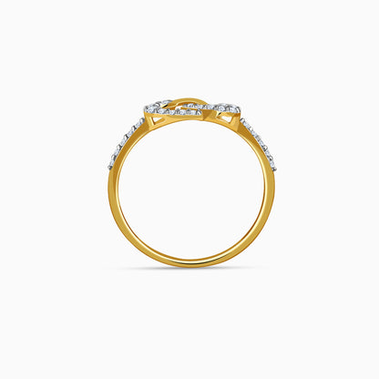 Gold Two of a Kind Lab Grown Diamond Ring (Size 12)
