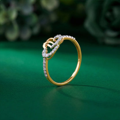 Gold Two of a Kind Lab Grown Diamond Ring (Size 12)