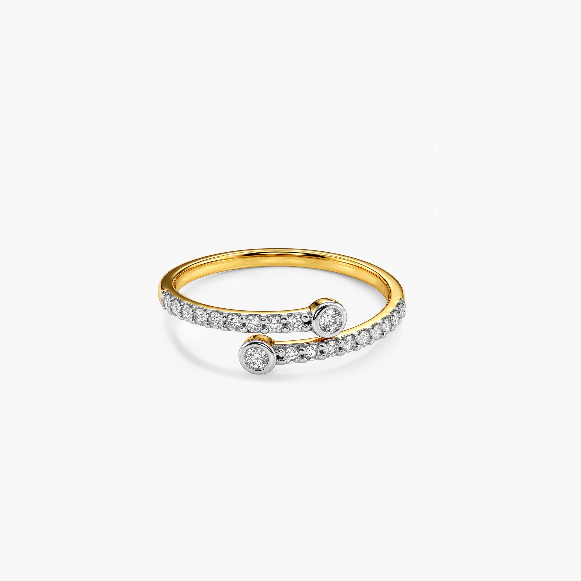 Gold Duo Lueur Lab Grown Diamond Ring (Size 12)