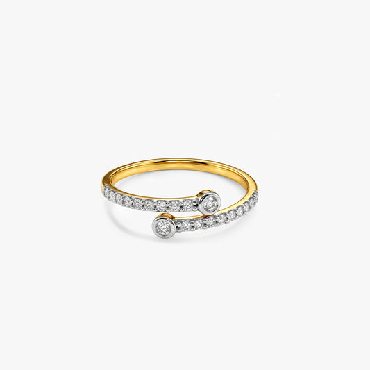Gold Duo Lueur Lab Grown Diamond Ring (Size 12)