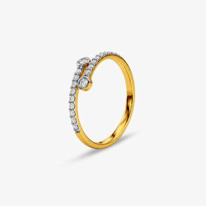 Gold Duo Lueur Lab Grown Diamond Ring (Size 12)