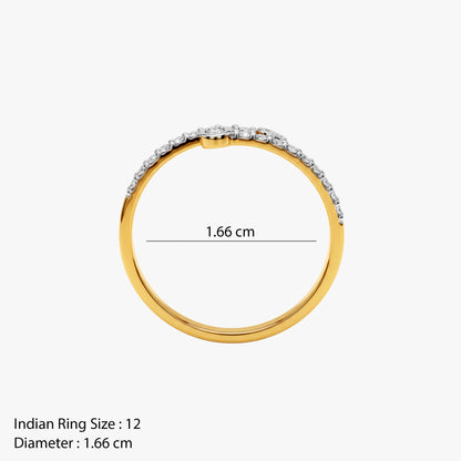 Gold Duo Lueur Lab Grown Diamond Ring (Size 12)