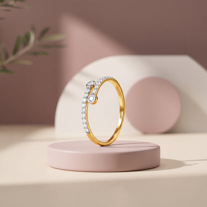 Gold Duo Lueur Lab Grown Diamond Ring (Size 12)