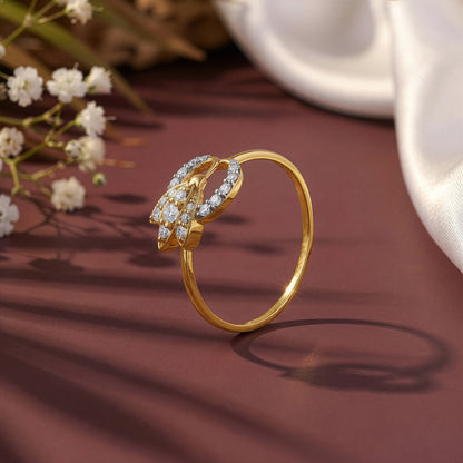 Gold Tria Bloom Lab Grown Diamond Ring (Size 12)