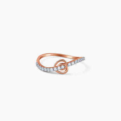 Rose Gold Dazzling Love Lab Grown Diamond Ring