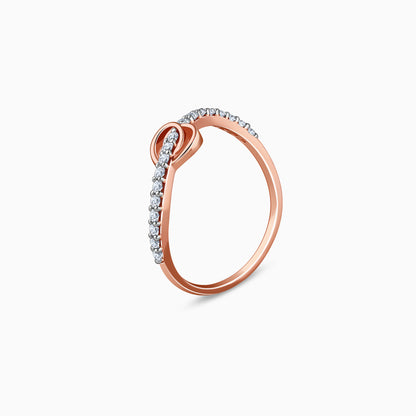 Rose Gold Dazzling Love Lab Grown Diamond Ring