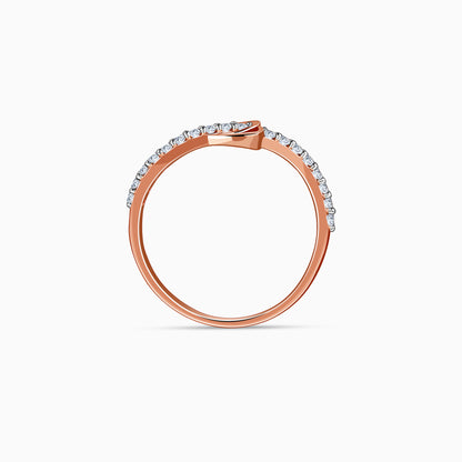 Rose Gold Dazzling Love Lab Grown Diamond Ring