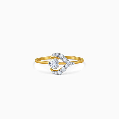 Gold Crocus Lover Lab Grown Diamond Ring