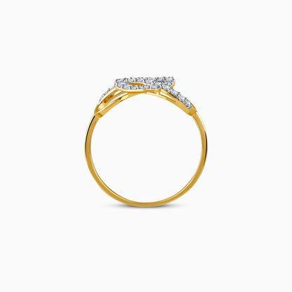 Gold True Heart Lab Grown Diamond Ring