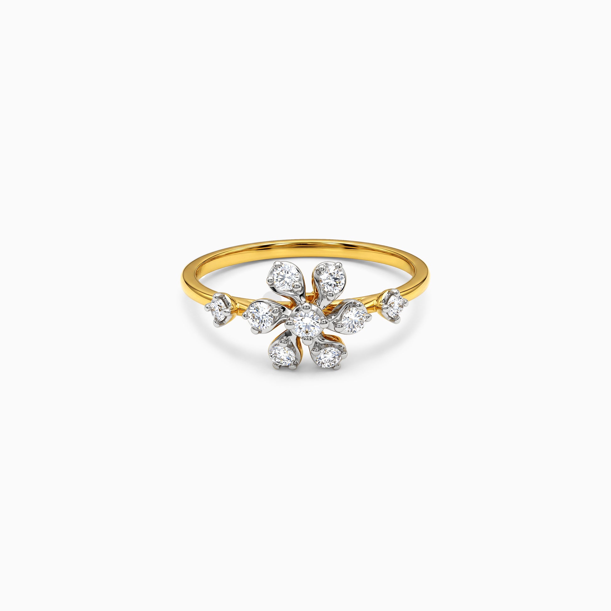 Gold Jardin Brillant Lab Grown Diamond Ring (Size 12)