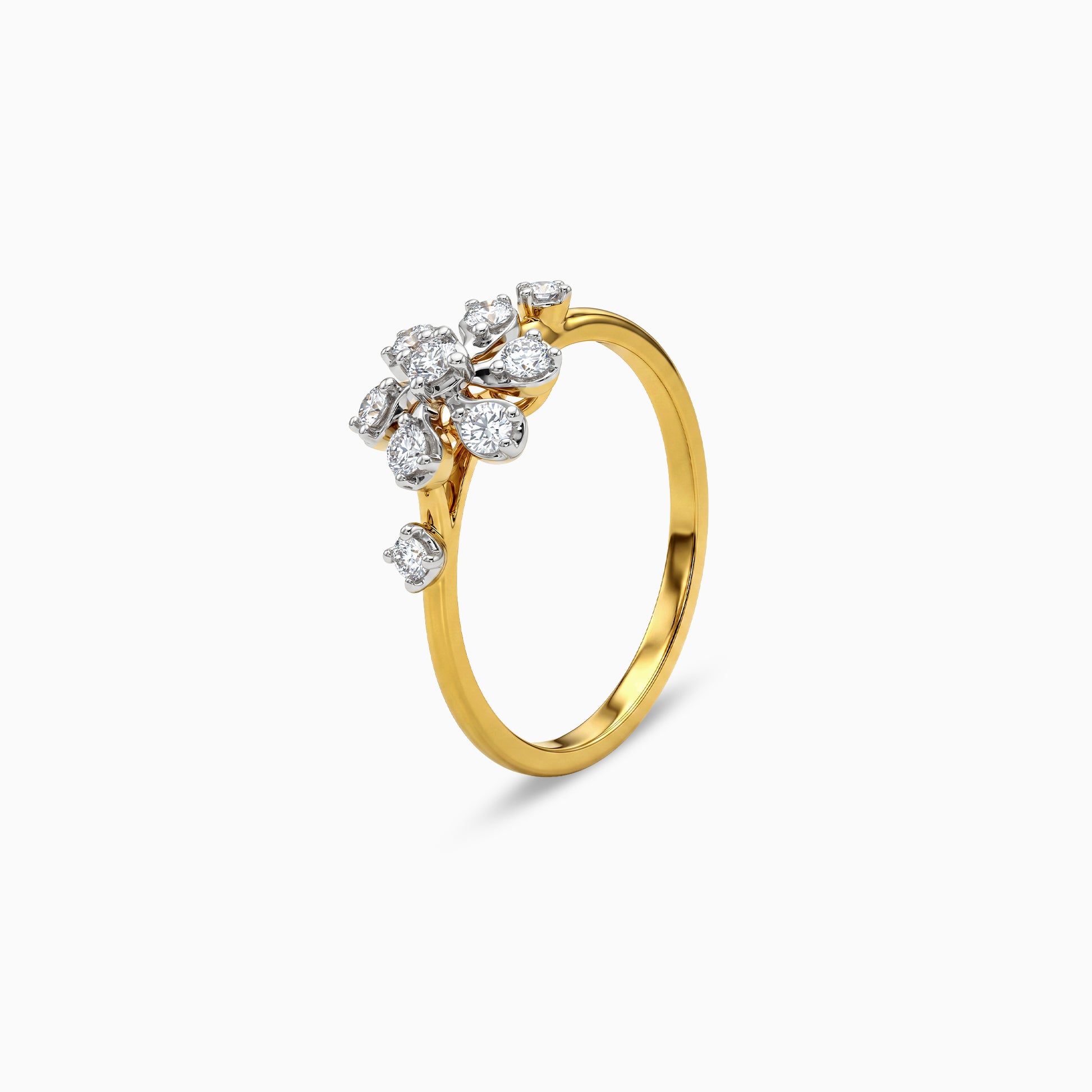 Gold Jardin Brillant Lab Grown Diamond Ring (Size 12)