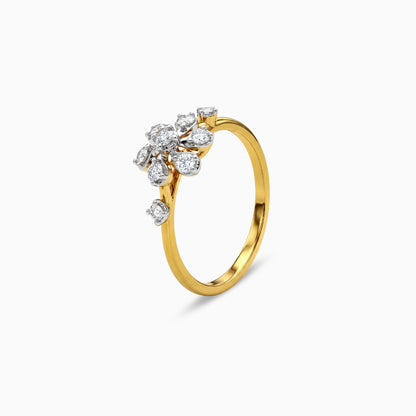Gold Jardin Brillant Lab Grown Diamond Ring (Size 12)