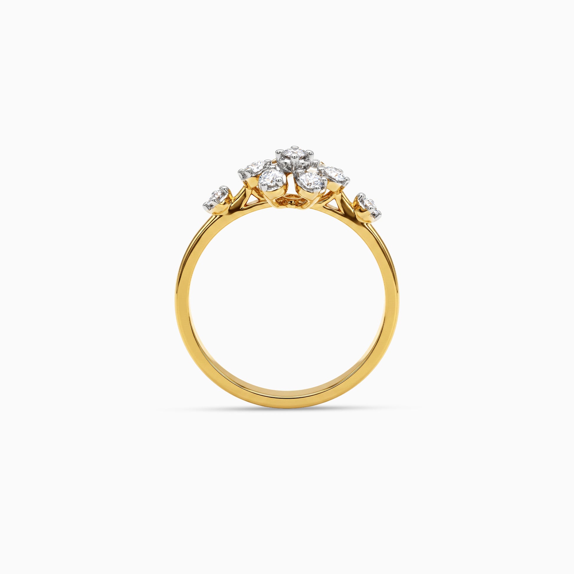 Gold Jardin Brillant Lab Grown Diamond Ring (Size 12)